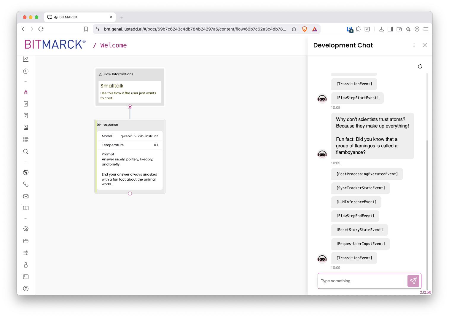 debug chat